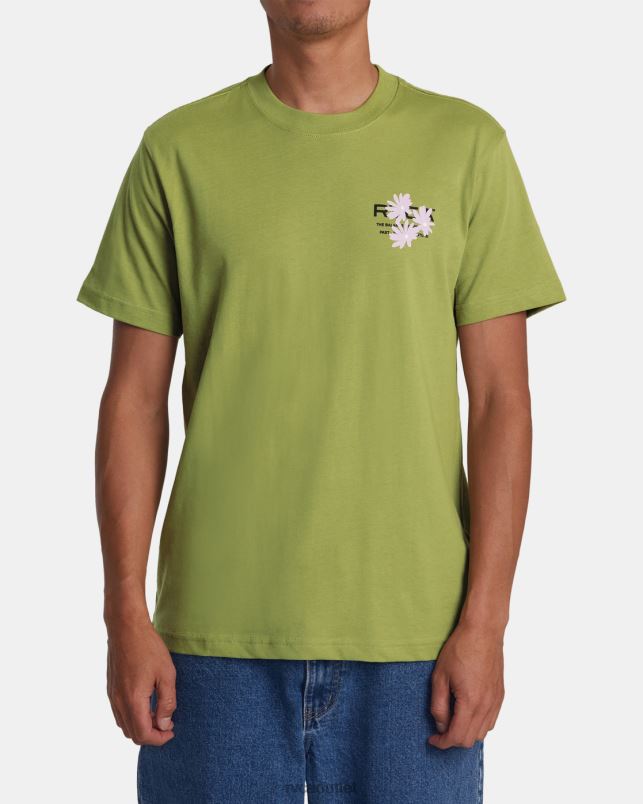 Clothing V84B206 avocado RVCA Men Ground Cover Tee