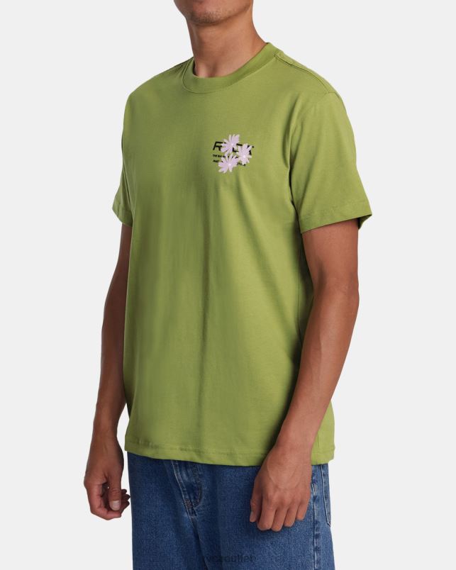 Clothing V84B206 avocado RVCA Men Ground Cover Tee