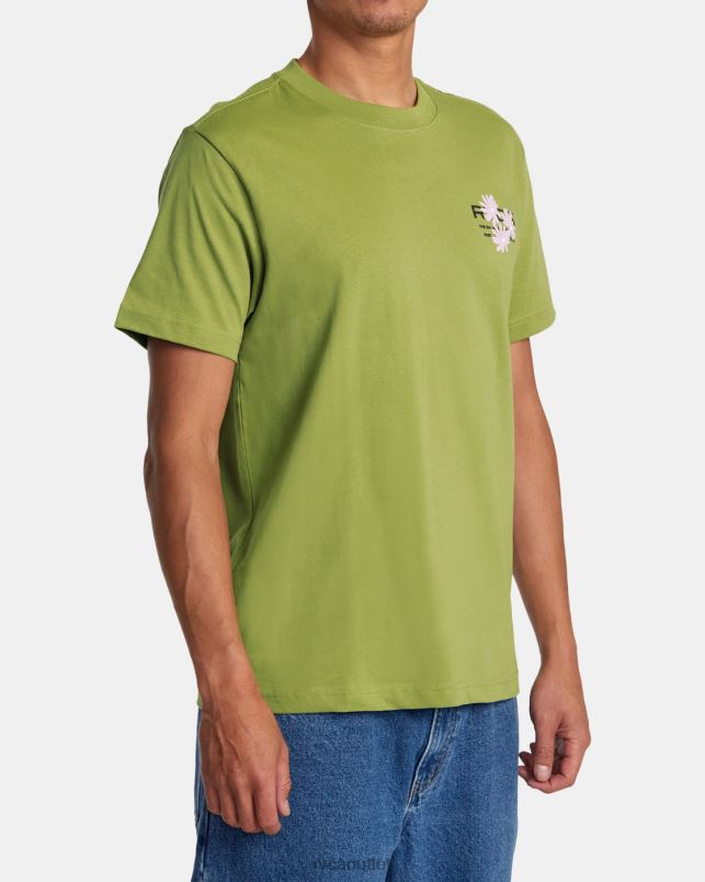 Clothing V84B206 avocado RVCA Men Ground Cover Tee