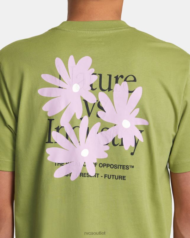 Clothing V84B206 avocado RVCA Men Ground Cover Tee