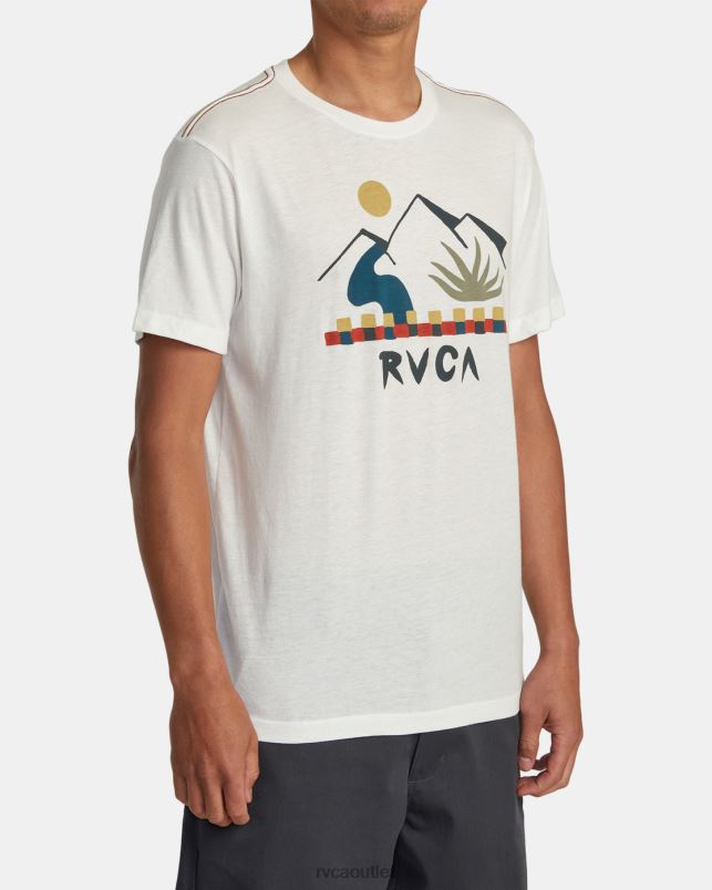 Clothing V84B223 antique white RVCA Men Innerstate Tee