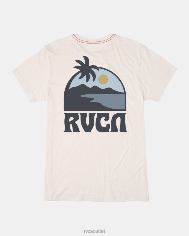 Clothing V84B259 antique white RVCA Men Sundowner Tee