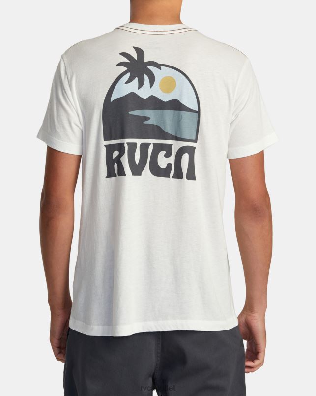 Clothing V84B259 antique white RVCA Men Sundowner Tee