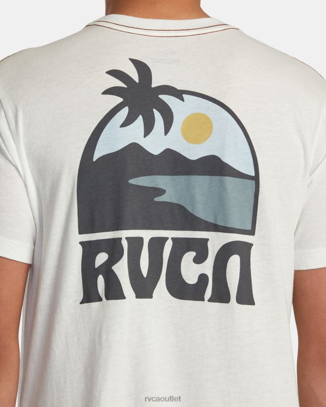 Clothing V84B259 antique white RVCA Men Sundowner Tee