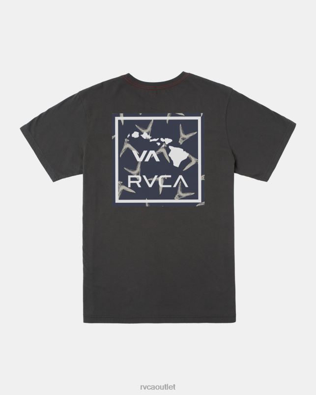 Clothing V84B261 pirate black RVCA Men Hawaii VA Fins Tee