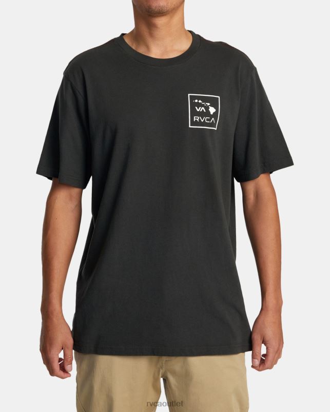 Clothing V84B261 pirate black RVCA Men Hawaii VA Fins Tee