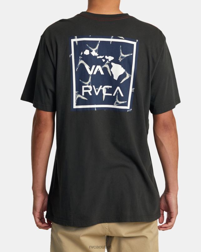 Clothing V84B261 pirate black RVCA Men Hawaii VA Fins Tee