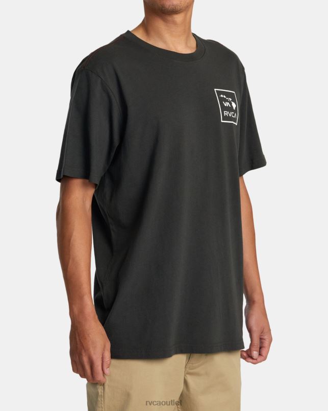 Clothing V84B261 pirate black RVCA Men Hawaii VA Fins Tee