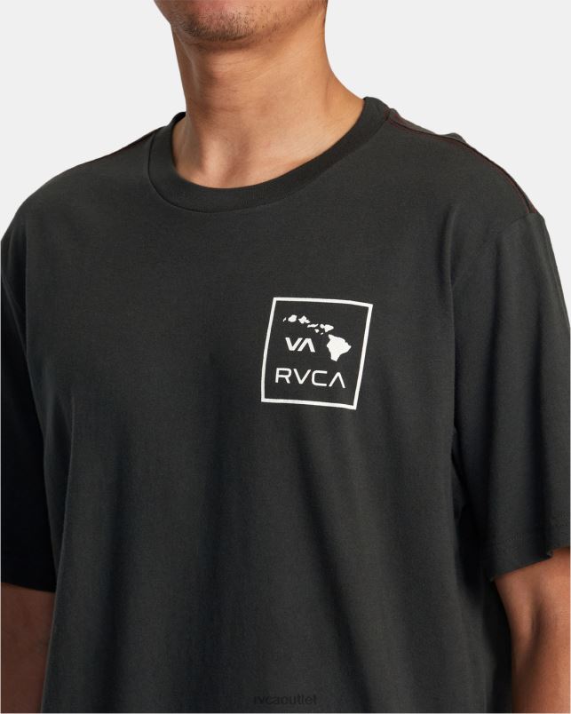 Clothing V84B261 pirate black RVCA Men Hawaii VA Fins Tee