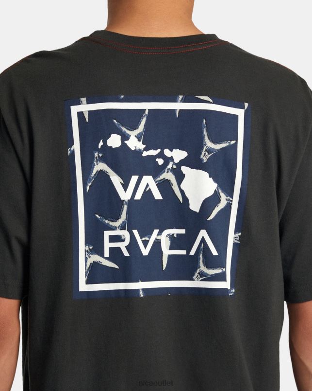 Clothing V84B261 pirate black RVCA Men Hawaii VA Fins Tee