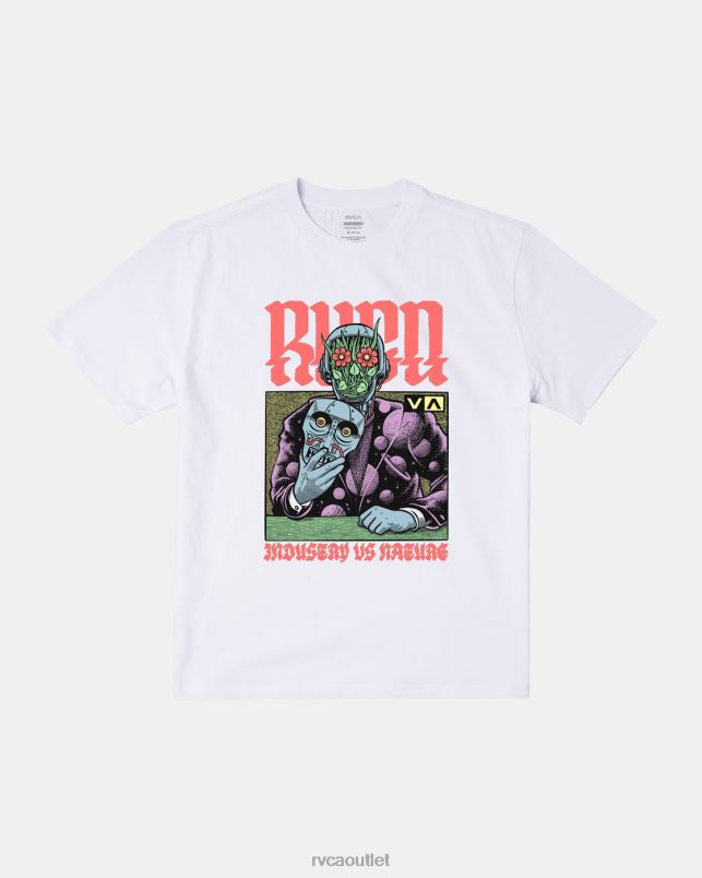 Clothing V84B263 white RVCA Men Martin Ander Manderoid Tee