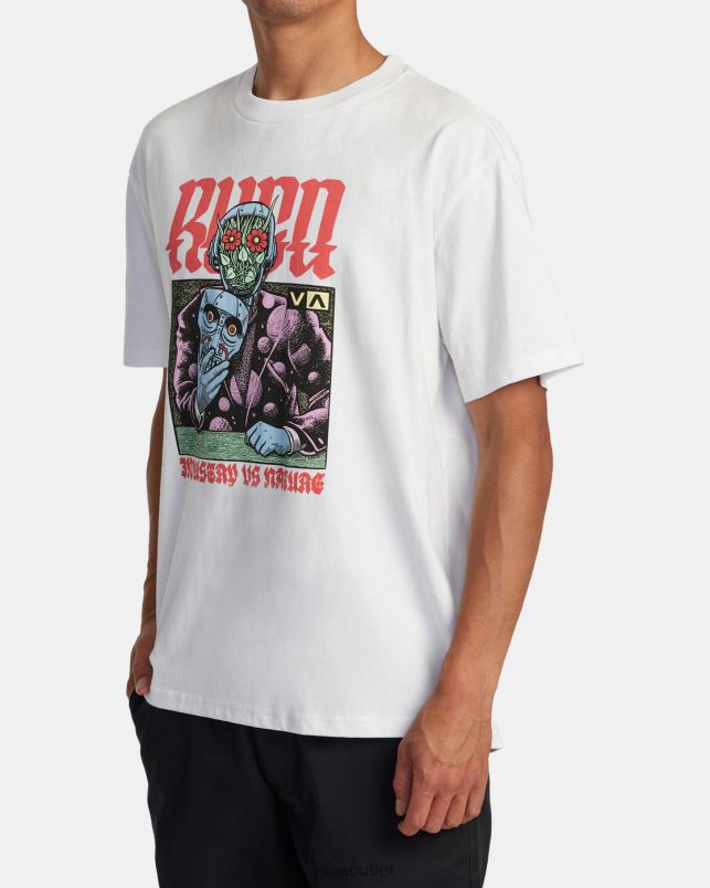 Clothing V84B263 white RVCA Men Martin Ander Manderoid Tee