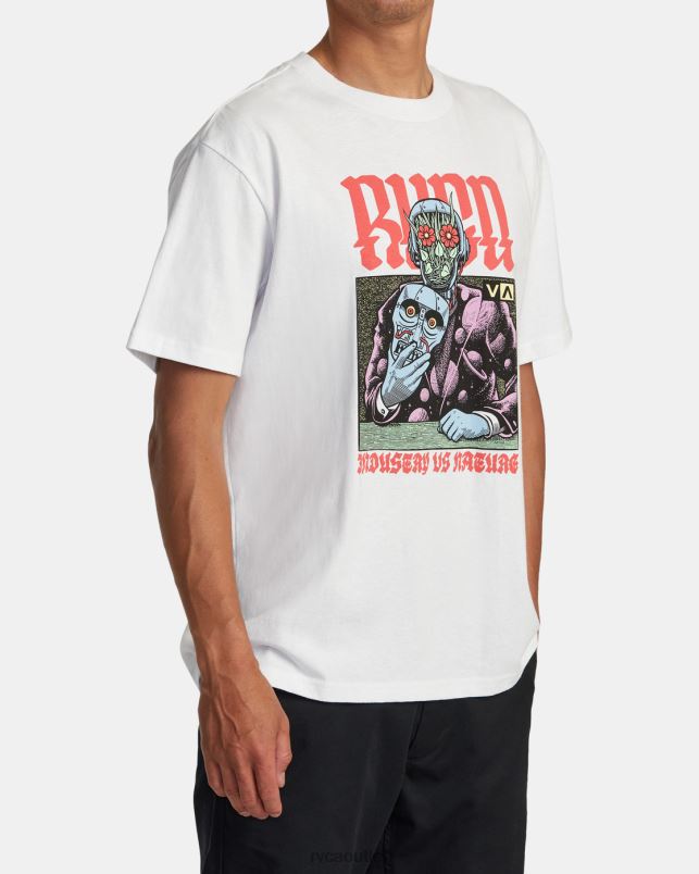 Clothing V84B263 white RVCA Men Martin Ander Manderoid Tee