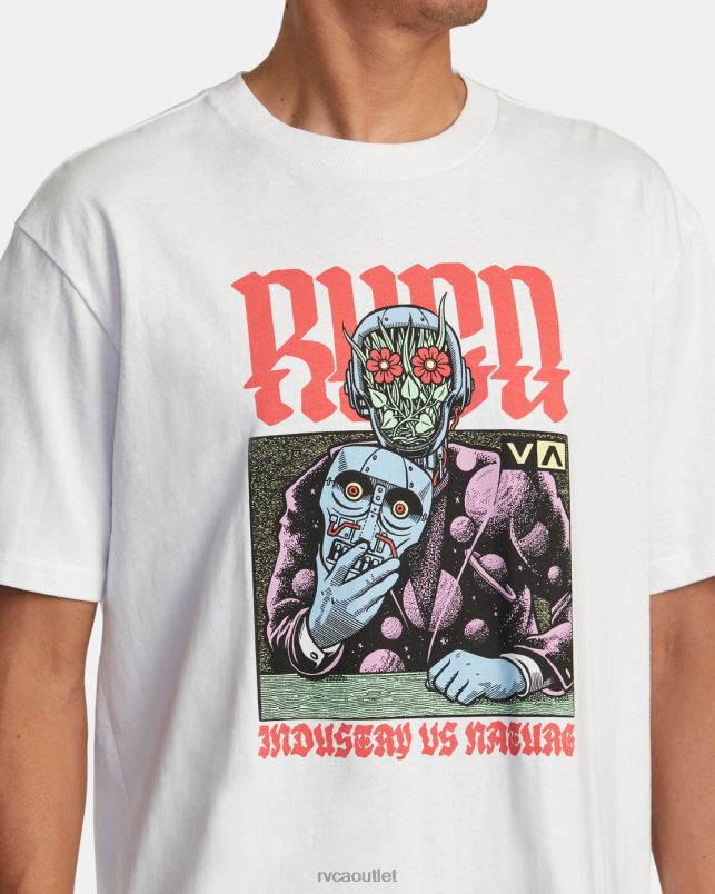 Clothing V84B263 white RVCA Men Martin Ander Manderoid Tee