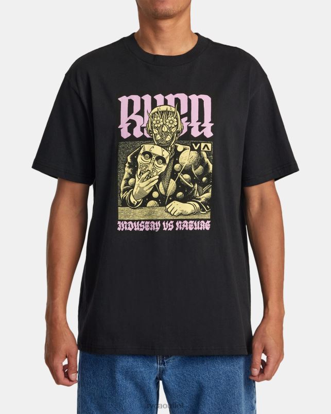 Clothing V84B266 black RVCA Men Martin Ander Manderoid Tee