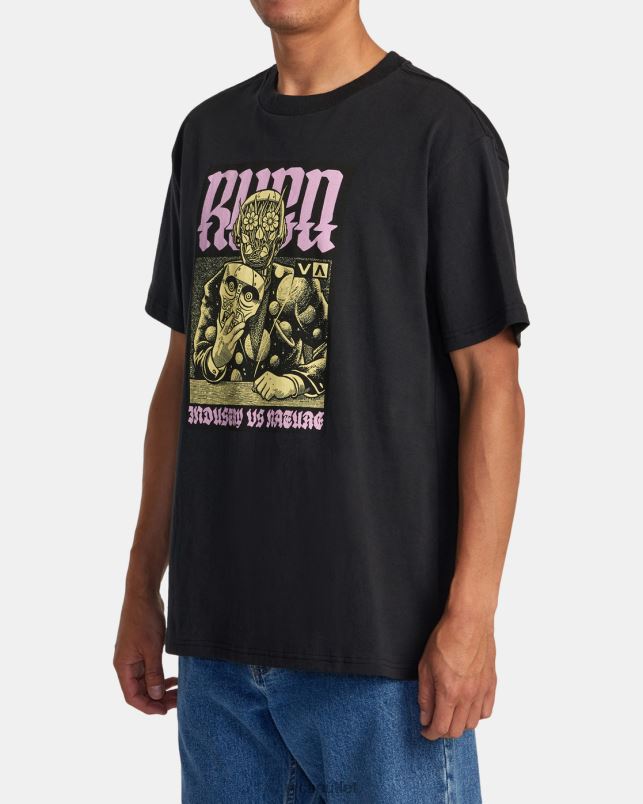 Clothing V84B266 black RVCA Men Martin Ander Manderoid Tee