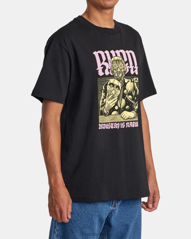Clothing V84B266 black RVCA Men Martin Ander Manderoid Tee