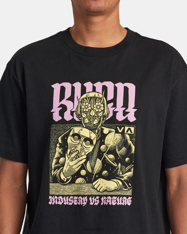 Clothing V84B266 black RVCA Men Martin Ander Manderoid Tee