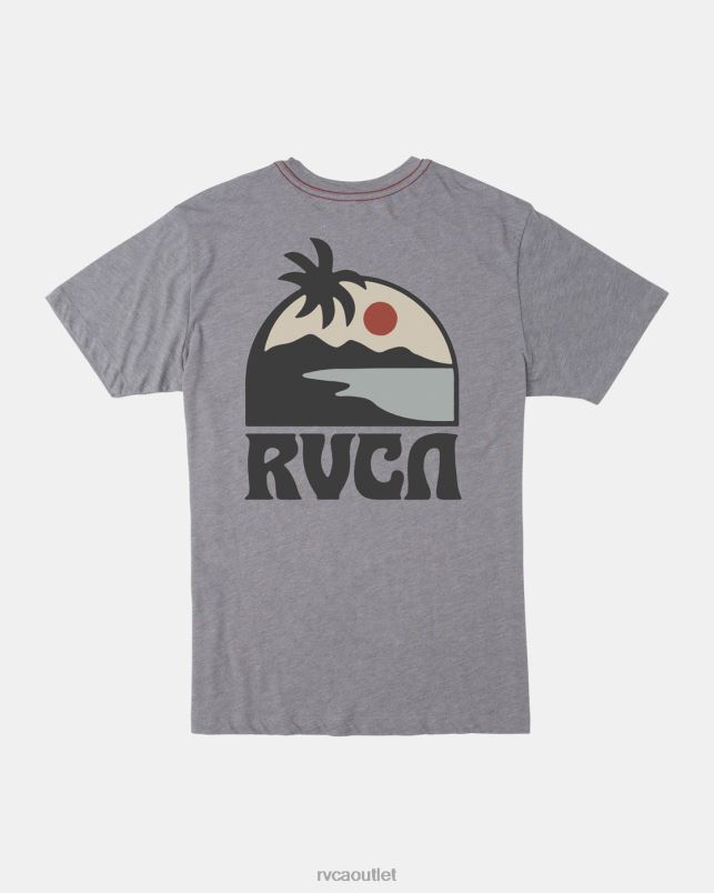 Clothing V84B267 smoke RVCA Men Sundowner Tee