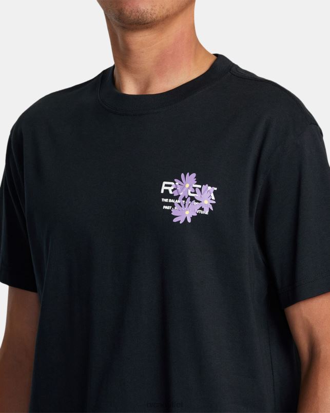 Clothing V84B271 black RVCA Men Ground Cover Tee