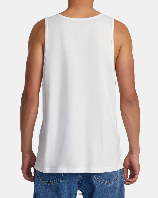 Clothing V84B274 white RVCA Men Blinders Tank