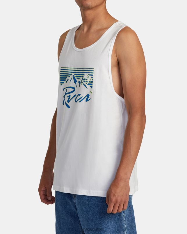 Clothing V84B274 white RVCA Men Blinders Tank