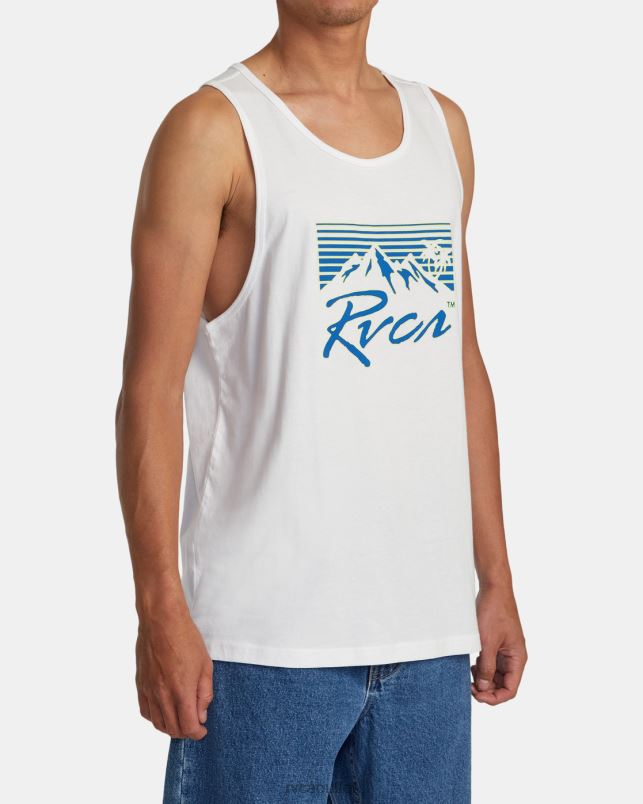 Clothing V84B274 white RVCA Men Blinders Tank