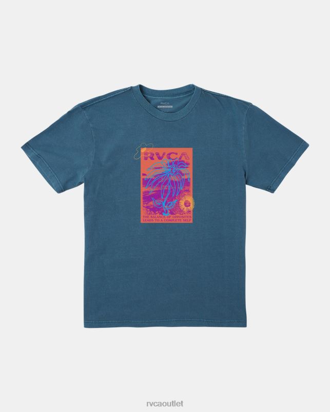 Clothing V84B294 duck blue RVCA Men Atomic Jam Tee