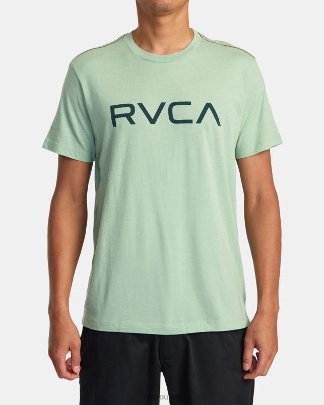 Clothing V84B327 green haze RVCA Men Big Tee
