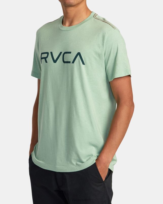 Clothing V84B327 green haze RVCA Men Big Tee