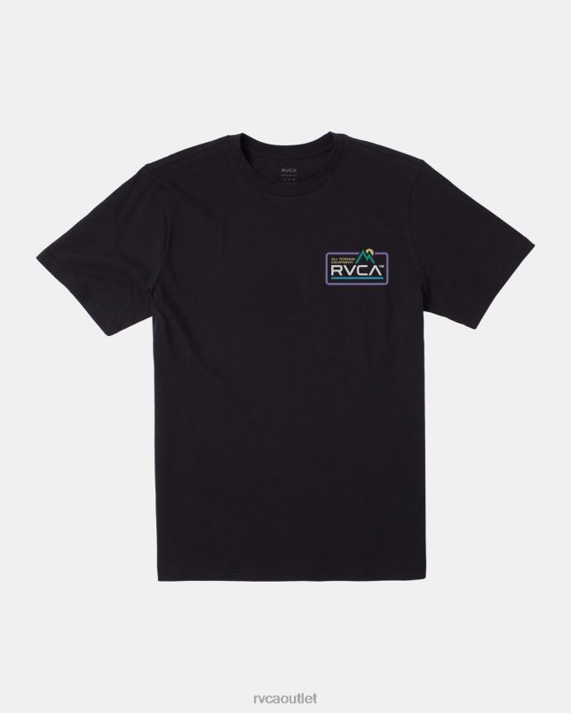 Clothing V84B33 black RVCA Men All terrain Tee