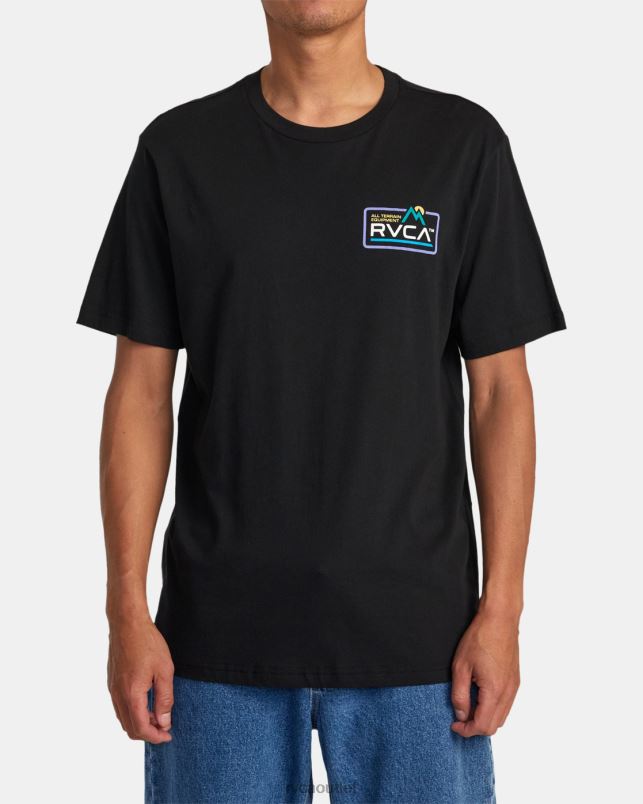 Clothing V84B33 black RVCA Men All terrain Tee