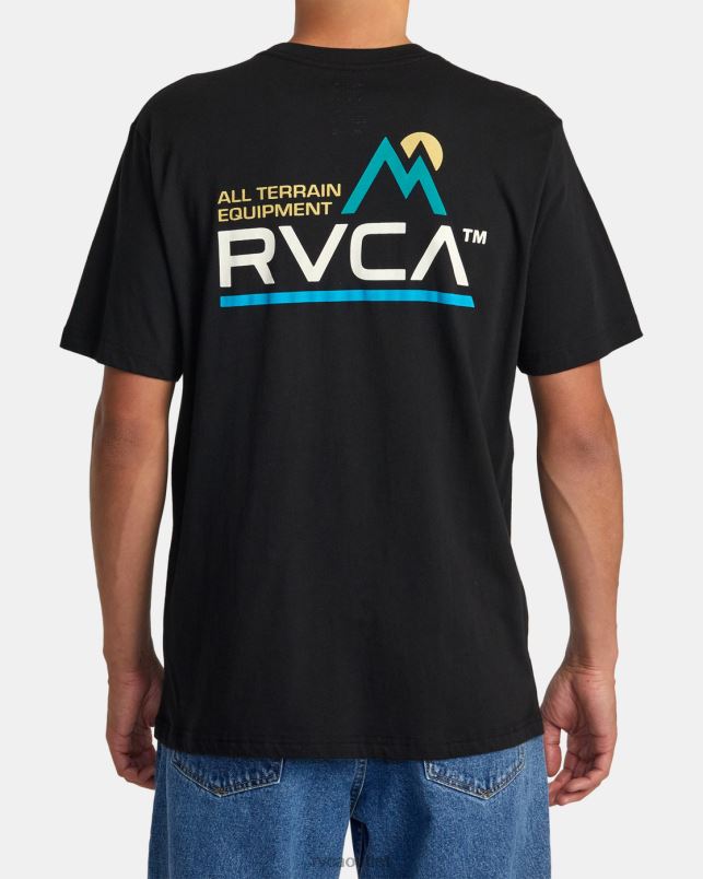 Clothing V84B33 black RVCA Men All terrain Tee