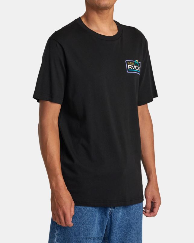 Clothing V84B33 black RVCA Men All terrain Tee