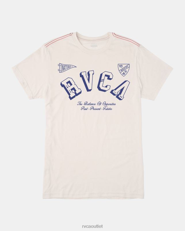 Clothing V84B366 antique white RVCA Men Iv League T-Shirt