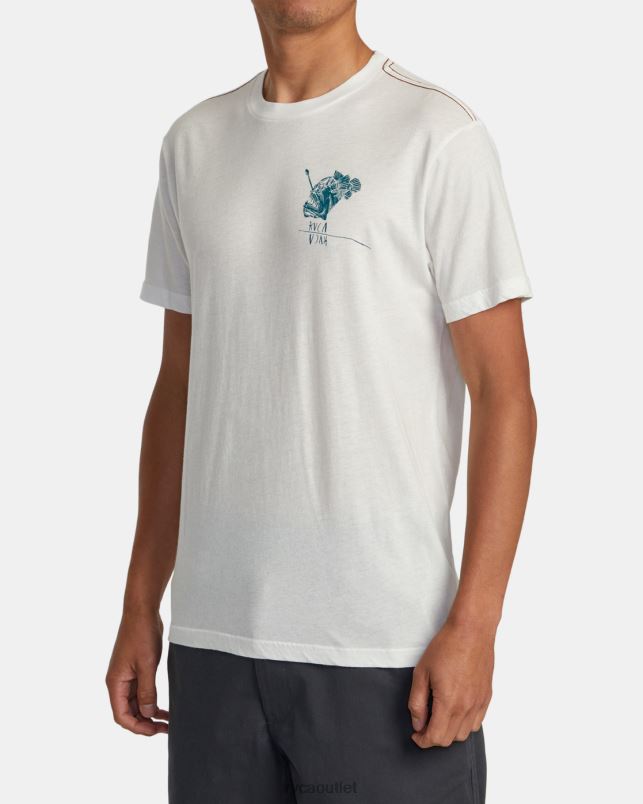 Clothing V84B37 antique white RVCA Men Ben Horton Abyss Tee