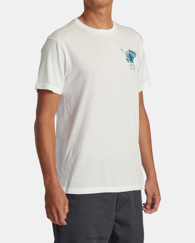 Clothing V84B37 antique white RVCA Men Ben Horton Abyss Tee