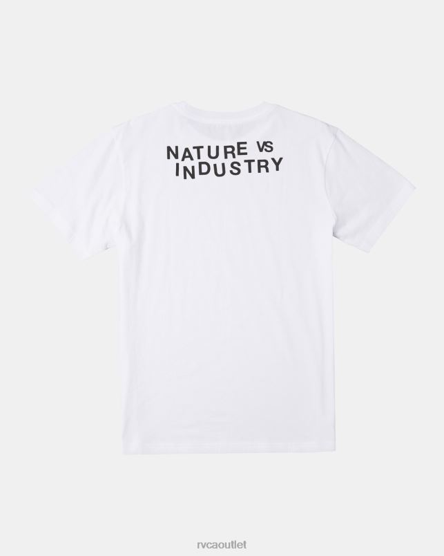 Clothing V84B380 white RVCA Men Dial Up T-Shirt