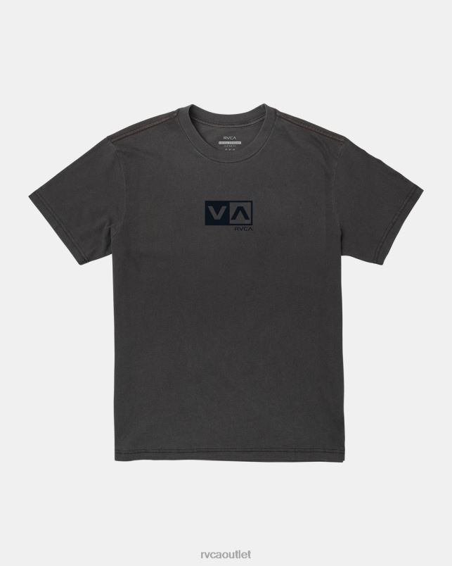 Clothing V84B385 black RVCA Men Balance Flock T-Shirt