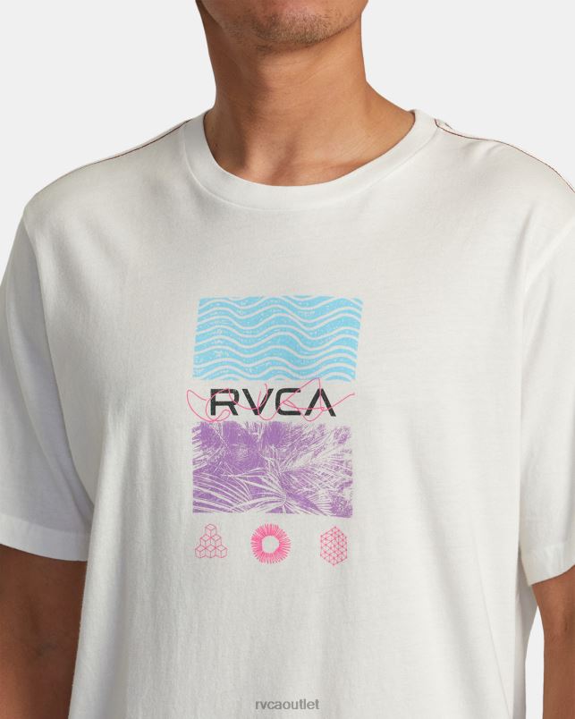Clothing V84B3 antique white RVCA Men Radio Fauna Tee
