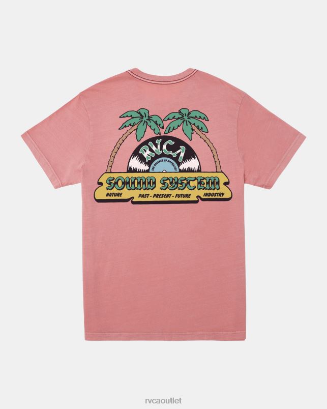 Clothing V84B417 flamingo RVCA Men Dance Haul T-Shirt