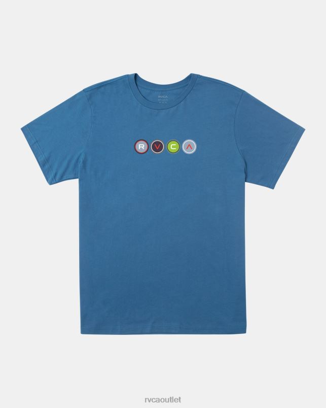 Clothing V84B445 cool blue RVCA Men Metro T-Shirt