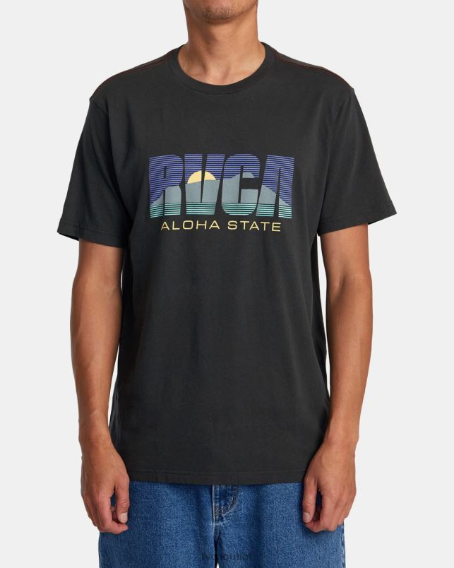 Clothing V84B44 pirate black RVCA Men Aloha State Tee