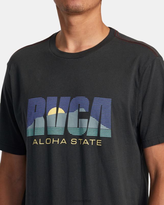 Clothing V84B44 pirate black RVCA Men Aloha State Tee