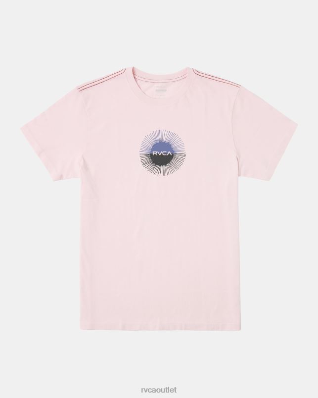 Clothing V84B47 light pink RVCA Men Solar Eclipse Tee