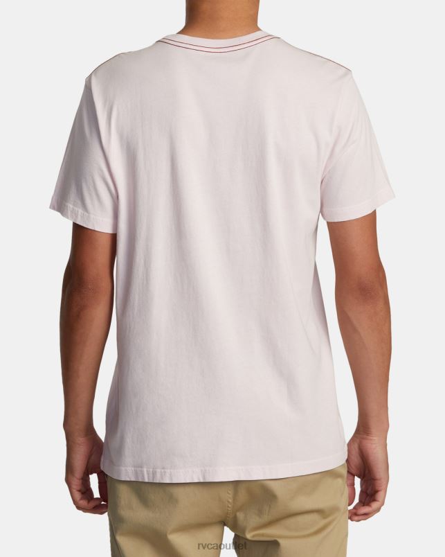 Clothing V84B47 light pink RVCA Men Solar Eclipse Tee