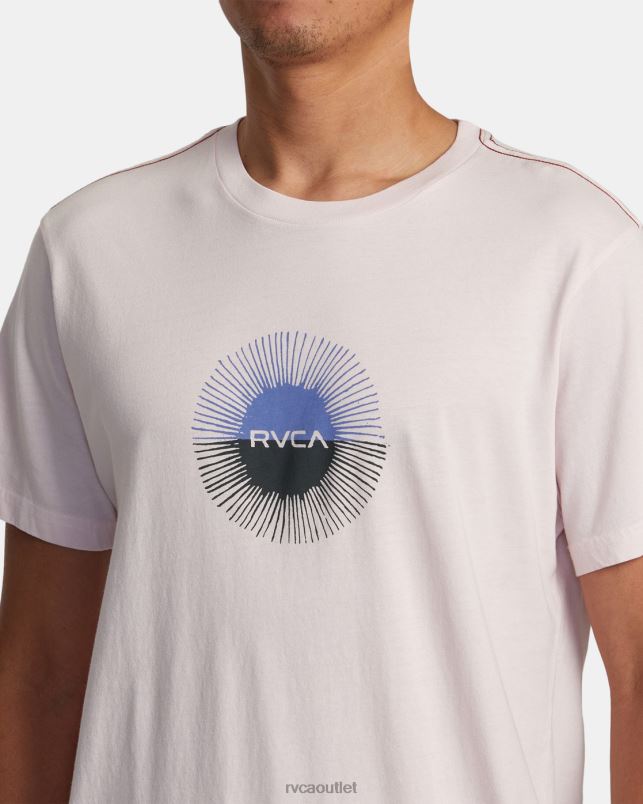 Clothing V84B47 light pink RVCA Men Solar Eclipse Tee