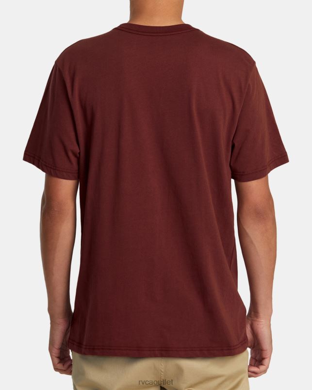 Clothing V84B4 oxblood red RVCA Men Motors Tee