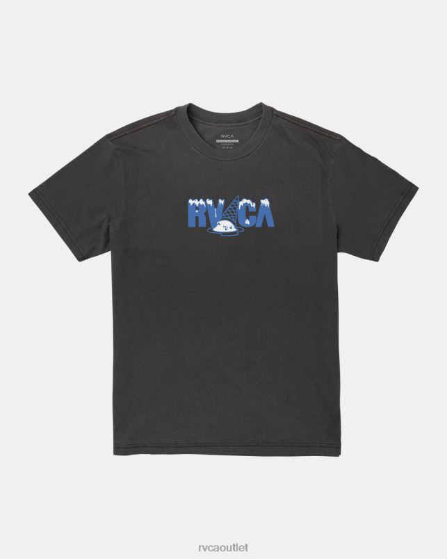 Clothing V84B537 black RVCA Men Melted T-Shirt