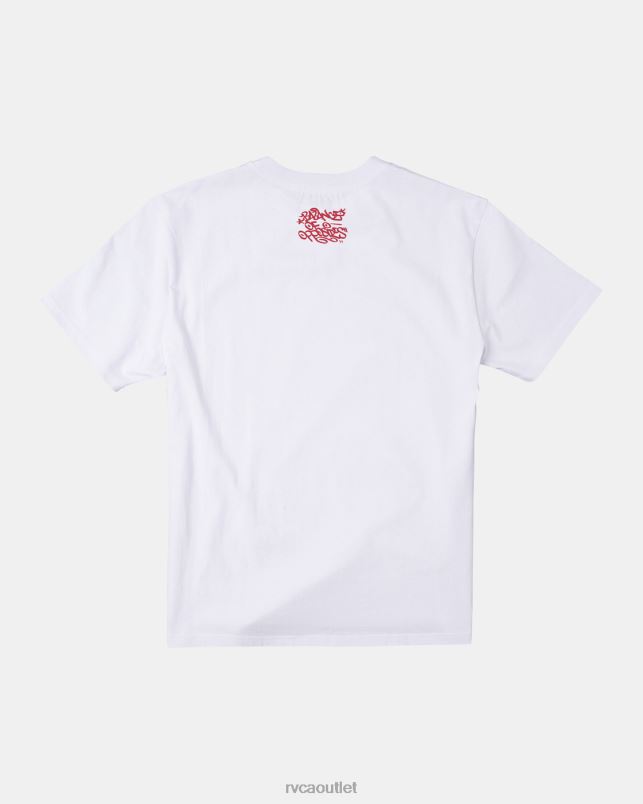 Clothing V84B575 white RVCA Men Deaths Duck T-Shirt